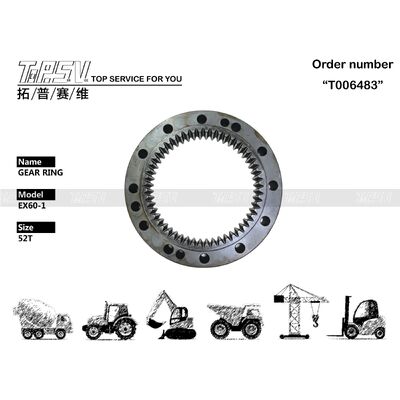 EX60-1 Excavator Swing Internal Ring Gear Steel 2024937 যন্ত্রপাতি মেরামতের জন্য