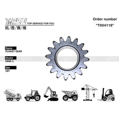 9727234 বৃত্তাকার EX60-1 Excavator Swing 2 Stage Planetary Gear উচ্চ টর্ক