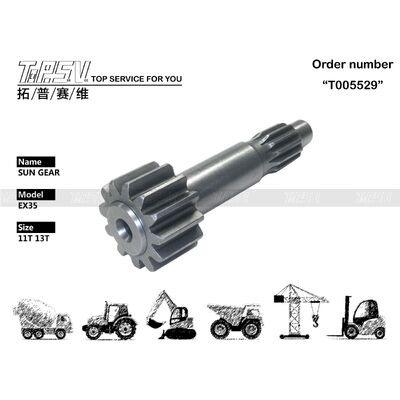Good price ভ্রমণ ড্রাইভ এক্সক্যাভেটর খুচরা যন্ত্রাংশের জন্য EX35 এক্সক্যাভেটর ট্রাভেল 1 স্টেজ সান গিয়ার পার্টস অনলাইন